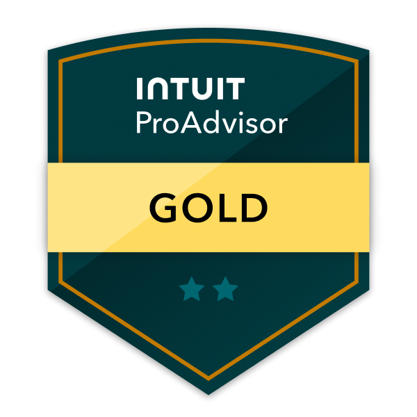 Intuit QuickBooks ProAdvisor Gold tier badge